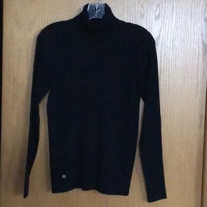 Lauren Ralph Lauren black ribbed turtleneck sweater